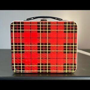 Vintage Red Plaid Lunchbox